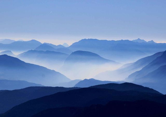 Above the mountains
